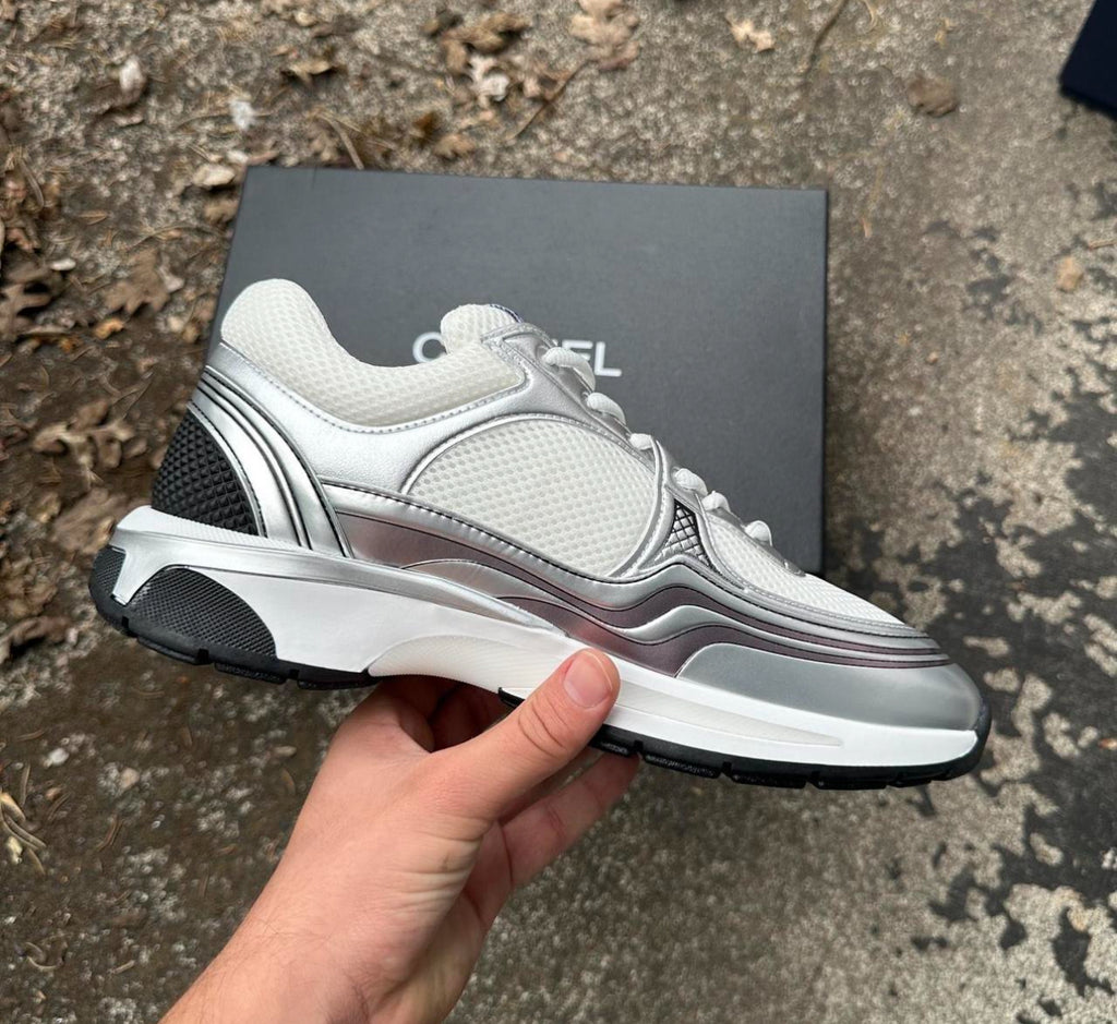 1:1 Top Quality Chanel Sneakers - White & Grey