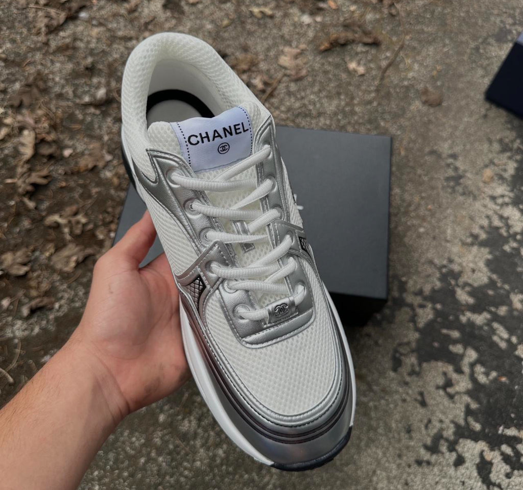 1:1 Top Quality Chanel Sneakers - White & Grey